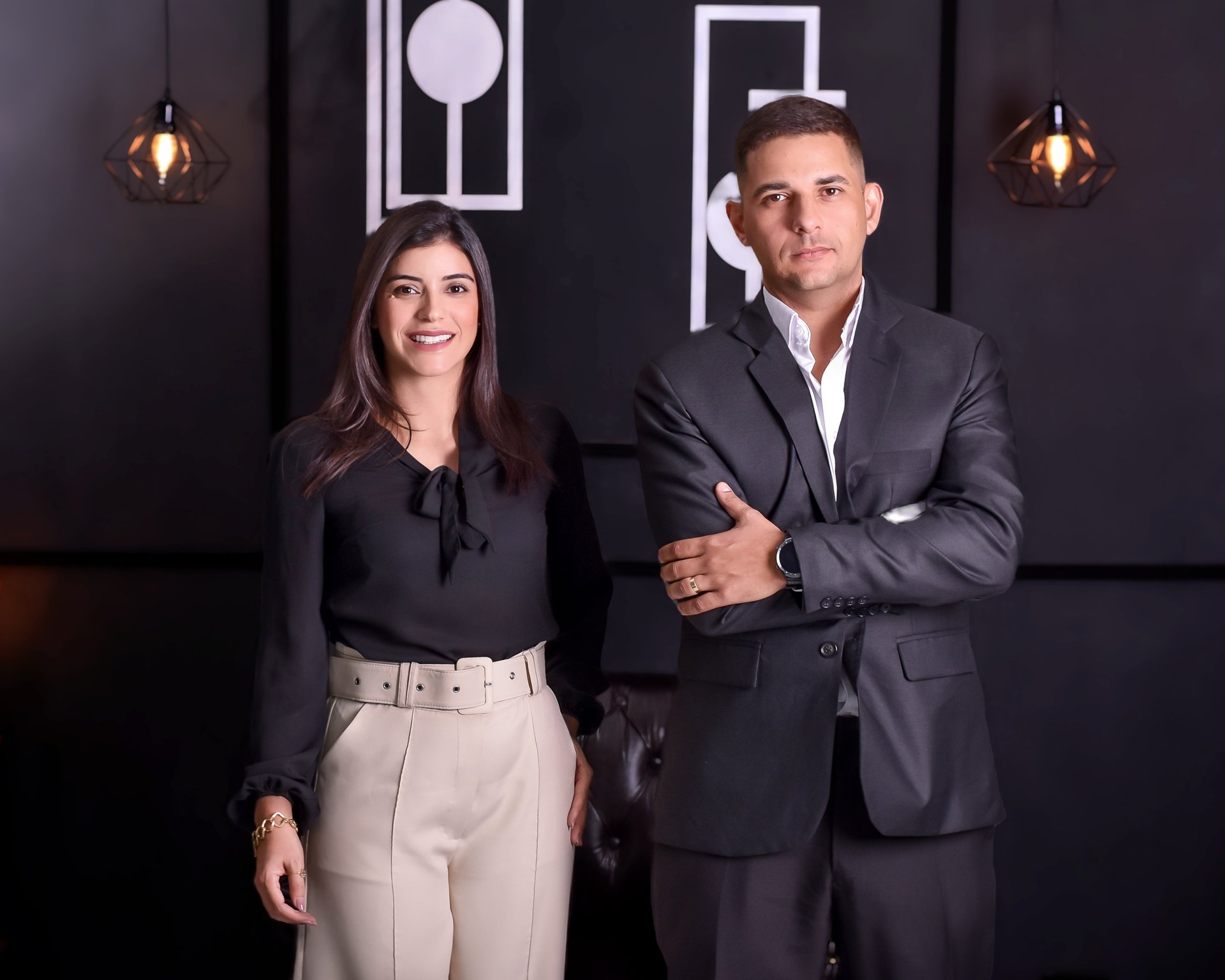 F&aacute;bio Santos e Marceli Xavier